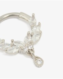 Lovisa - Surgical Steel Cubic Zirconia Marquise Clicker Ring