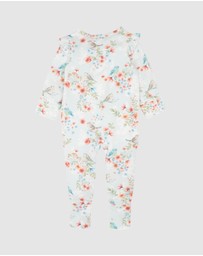 Bebe by Minihaha - Gemma Bird Organic LS Zipsuit - Babies