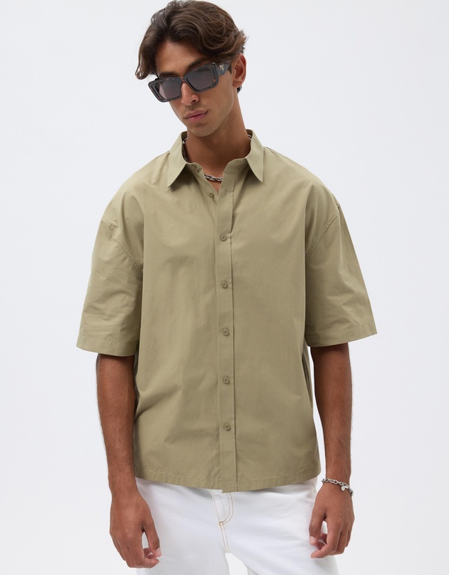 AERE - Gatz Cotton Poplin Shirt