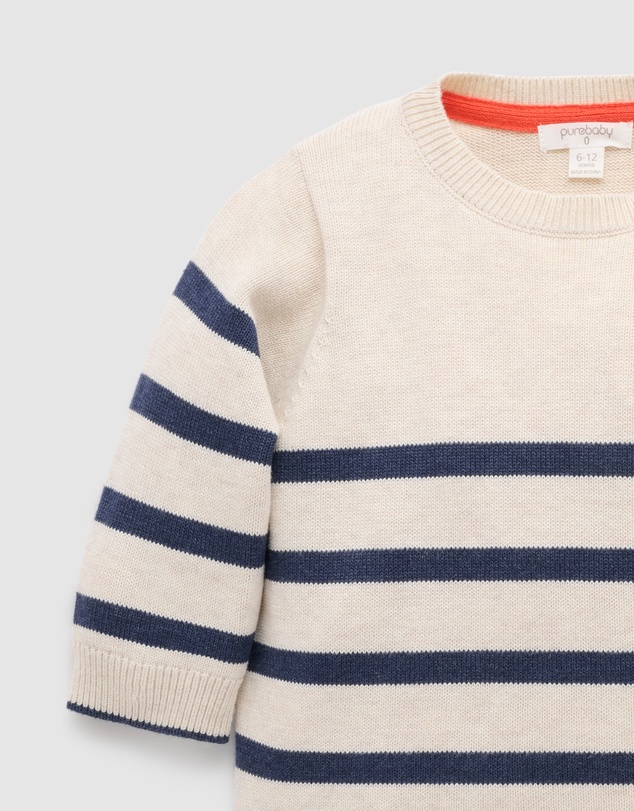 Purebaby - Classic Striped Jumper-Kids-Babies