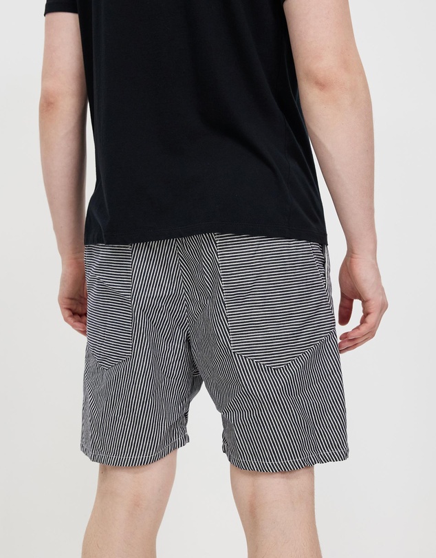 Surrounded By Ghosts - The Obsidian Denim Drawstring Shorts
