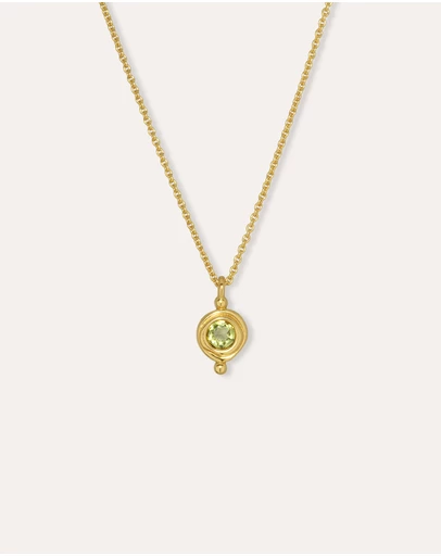 Ottoman Hands - August Birthstone Pendant Necklace