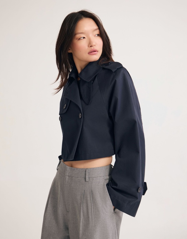 Oxford - Annalise Crop Trench Jacket