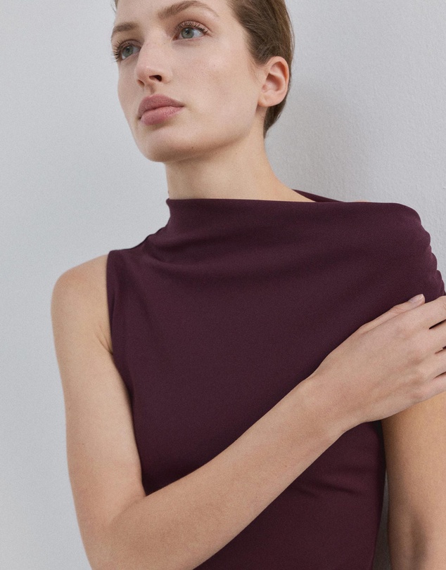 M.N.G - Asymmetrical Midi-Dress