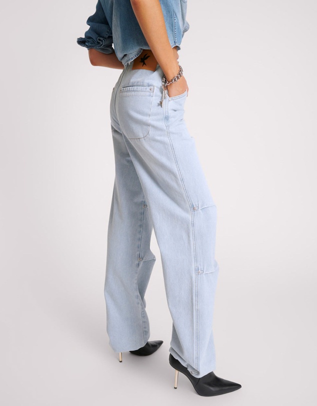 ONE TEASPOON - Blue Latte Marley Relaxed Denim Jeans