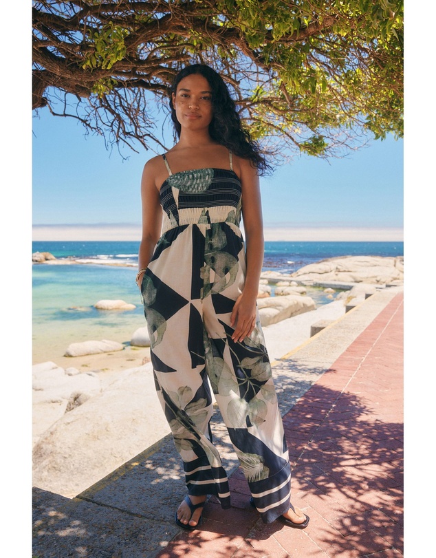 NEXT - Shirred Bandeau Jumpsuit