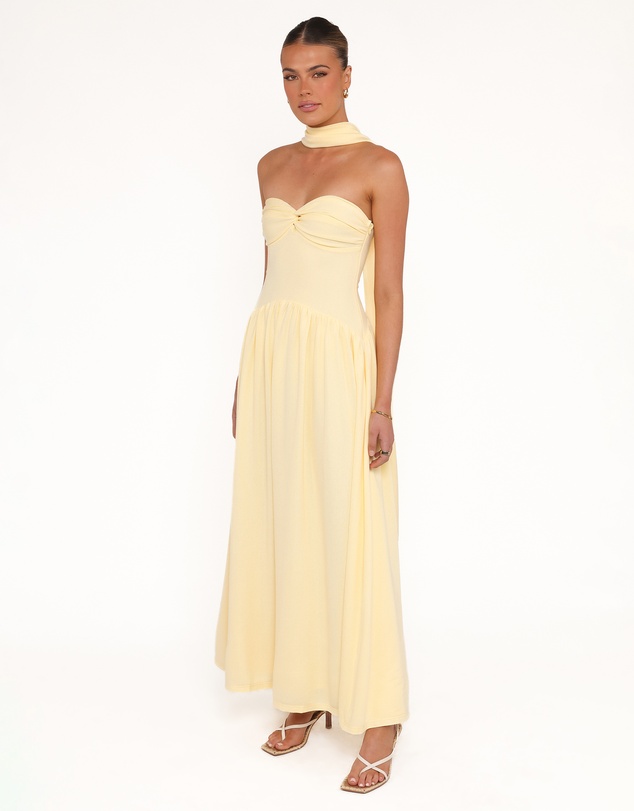 Petal & Pup - Flaxton Midi Dress - Butter Yellow