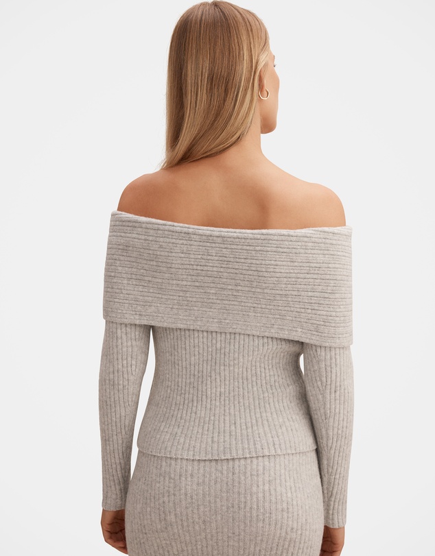 Forever New - Marcie Ribbed Knitted Bardot Top