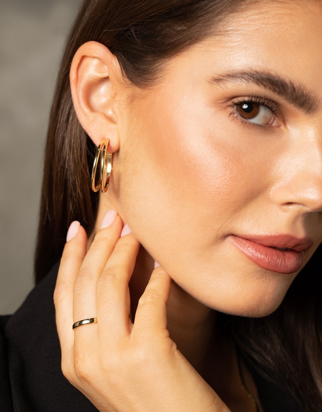 Mestige - Architect Hoops - 18K Gold Plated