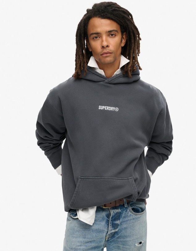 Superdry - Micro Logo Graphic Loose Hoodie