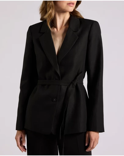 David Lawrence - Althea Linen Blend Blazer