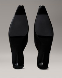 Calvin Klein - Leather Kitten Heel Mules