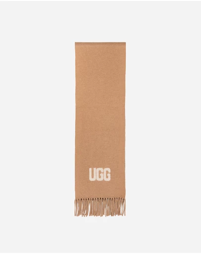Ozwear Connection Uggs - Ugg Logo Cashmere Aus Wool Woven Scarf