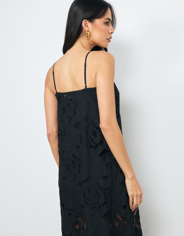AERE - Elena Lace Maxi Dress With Removable Lining