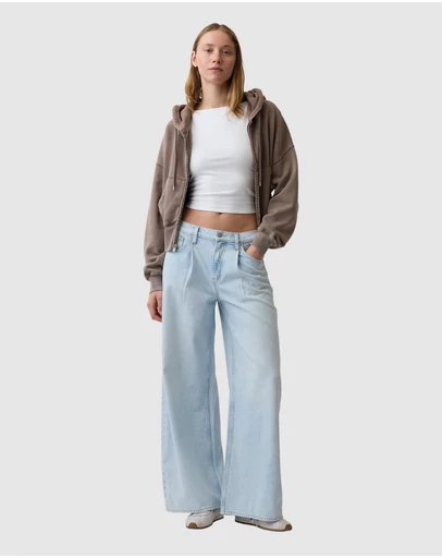 GAP - CCD MR Baggy Doule Pleat LT Dockside Jeans