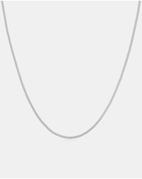 Ania Haie - Ania Haie Silver Slim Curb Link Chain Necklace