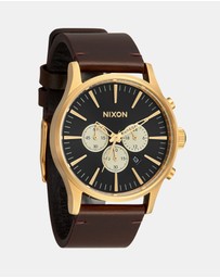 Nixon - Sentry Chrono Leather Watch