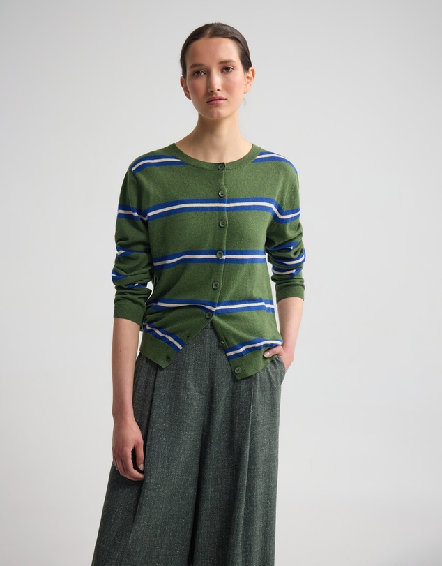 Oxford - Margurite Striped Cardigan