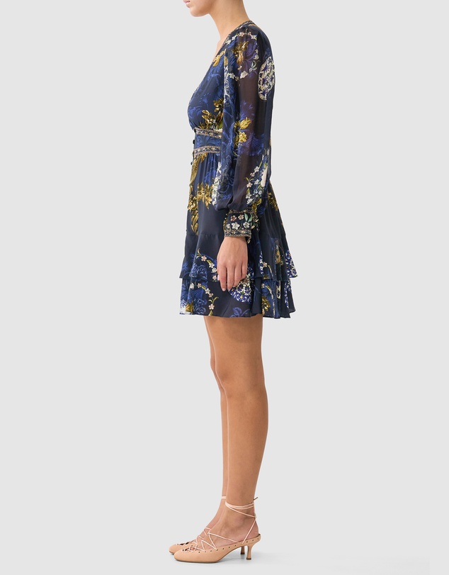 Camilla - Button Front Frill Dress