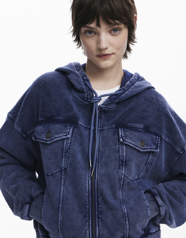 Desigual - Denim print sweatshirt