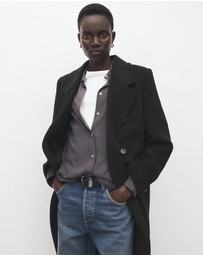 M.N.G - Double-Breasted Wool Coat