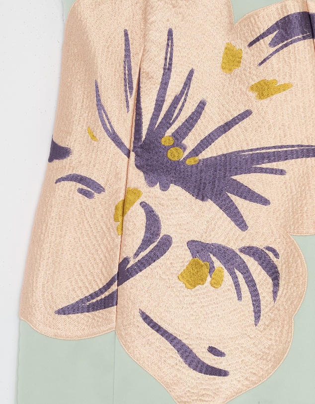 Revibe - Repaired LEO LIN Clemence Embroidered Split Maxi Dress - AU 12