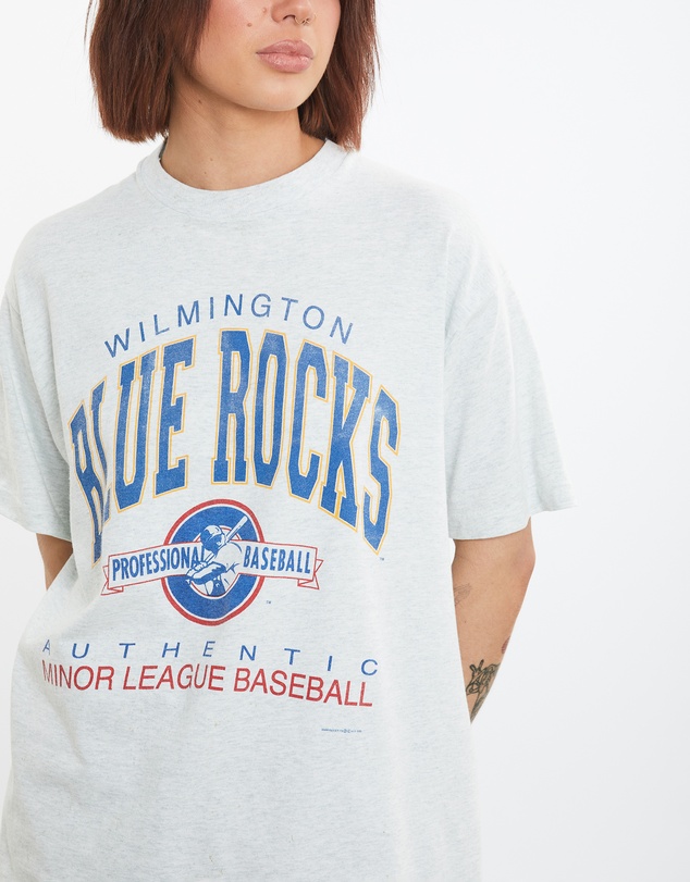 Vintage by The Real Deal - Pre Loved - 1995 MLB Wilmington Blue Rocks Tee