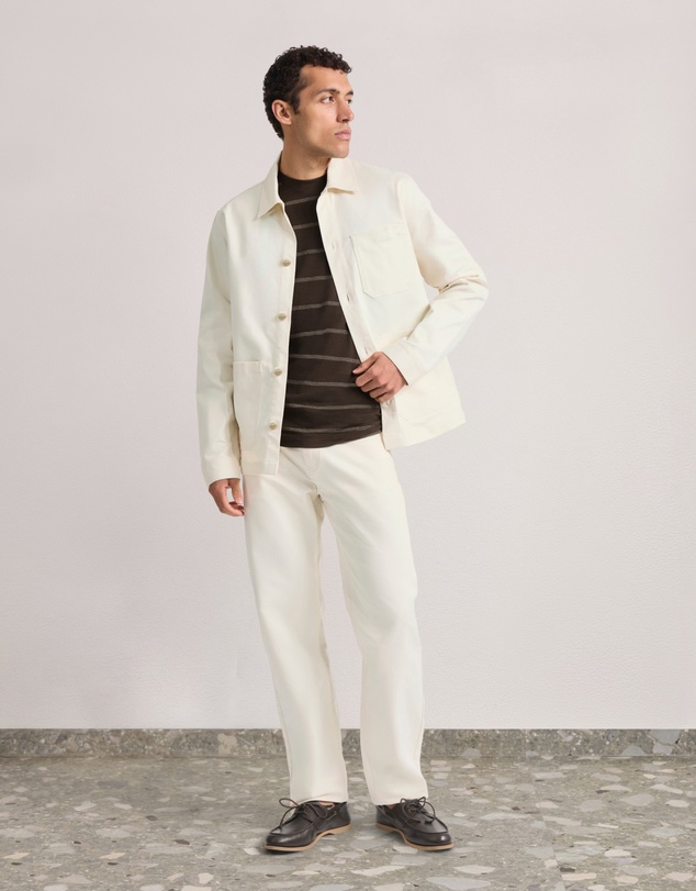 Frescobol Carioca - Fontes Cotton Blend Denim Chore Jacket