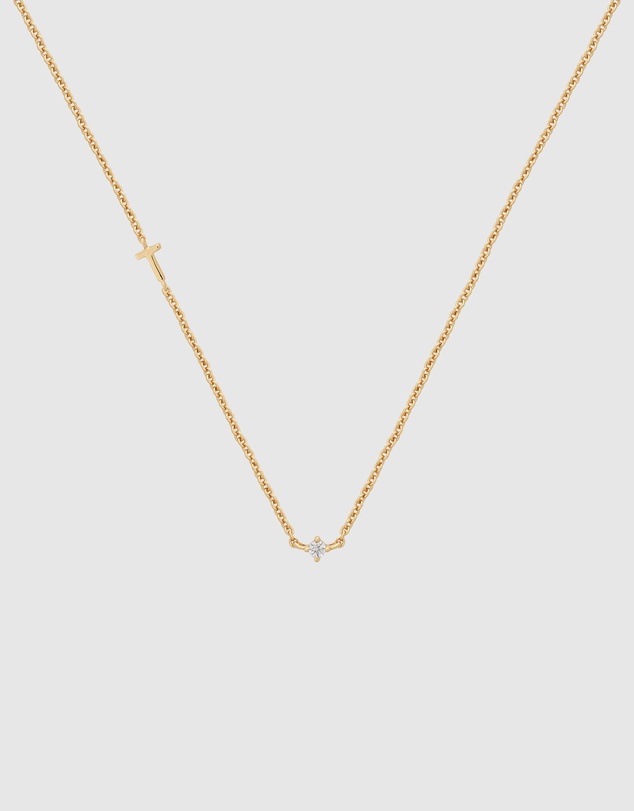 YCL  - Petite Initial Necklace T