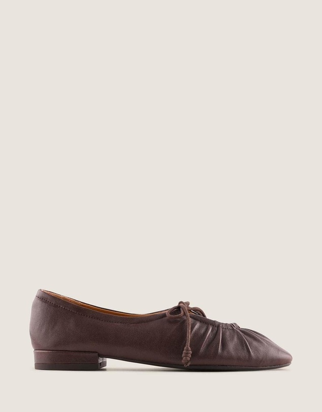 Shelly Shen - Logan Casual Flats Brown Leather