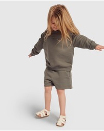 Provence - Crew Neck Sweater and Fleece Short Set