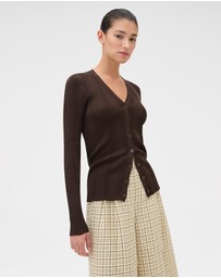 Oroton - Ribbed Cardigan