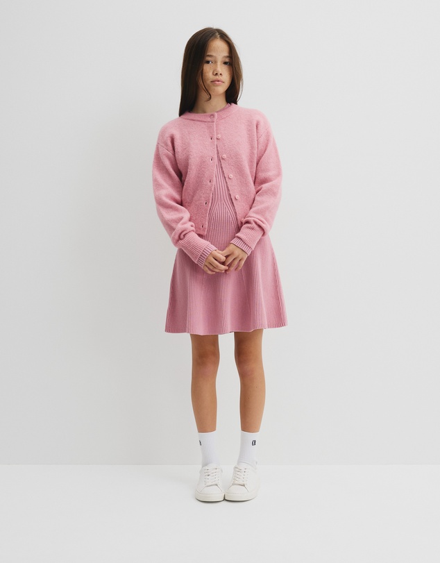 Country Road - Teen Rib Long Sleeve Knit Dress