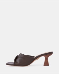 Wittner - Marlee Leather Flared Heel Mules