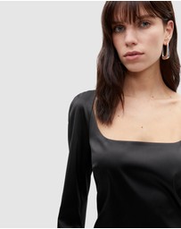 Seed Heritage - Sateen Structured Mini Dress