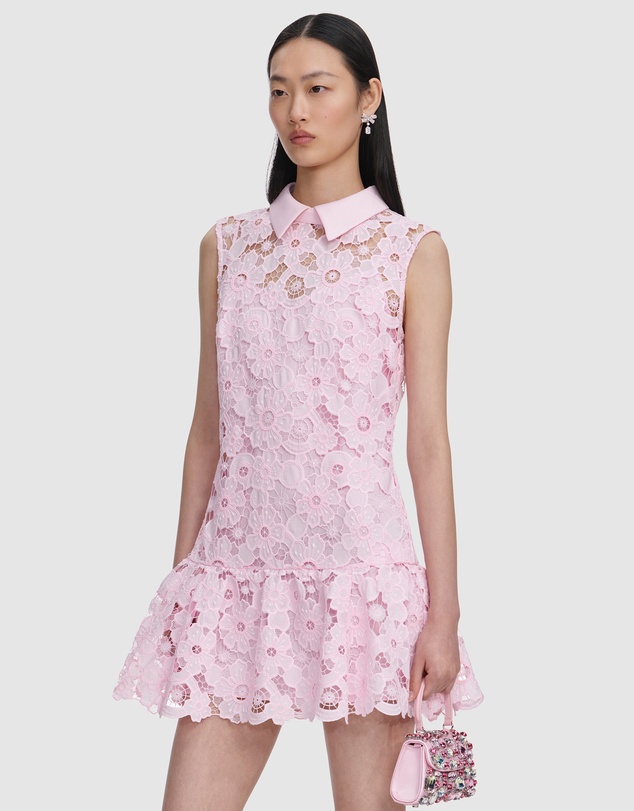 Self Portrait - Sequin Boucle Belted Mini Dress
