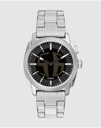 Fossil - Machine Silver Tone Analogue-Digital Watch
