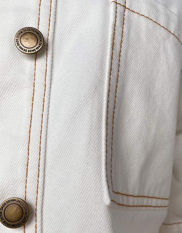 Dazie - Balmy Nights Short Sleeve Denim Overshirt