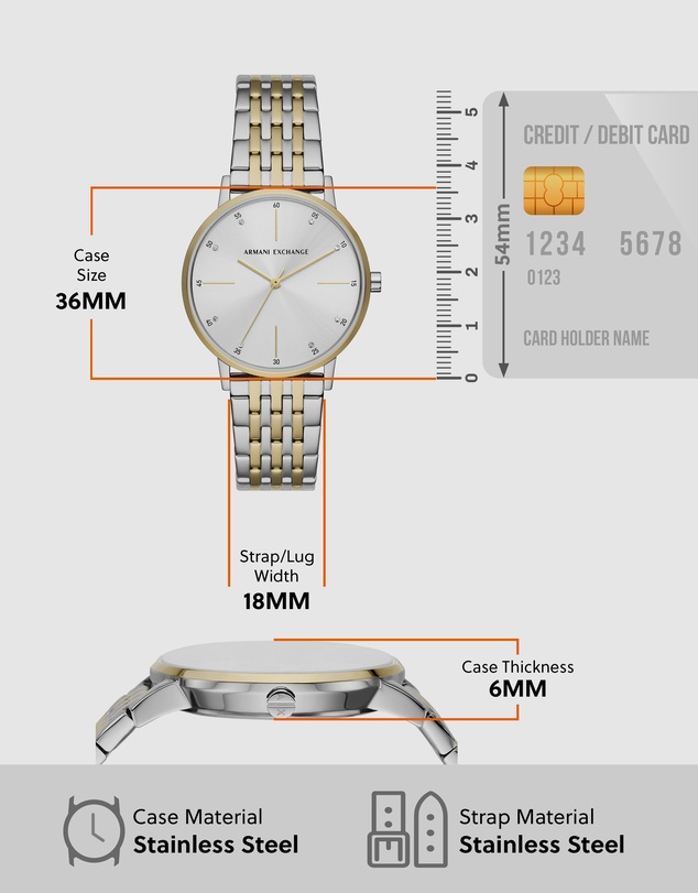 Armani Exchange - Two Tone Analogue Watch