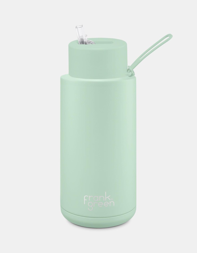 Frank Green - 34oz Stainless Steel Ceramic Reusable Bottle with Straw Lid