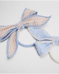 Country Road - Gingham Hairtie Pack Of 2
