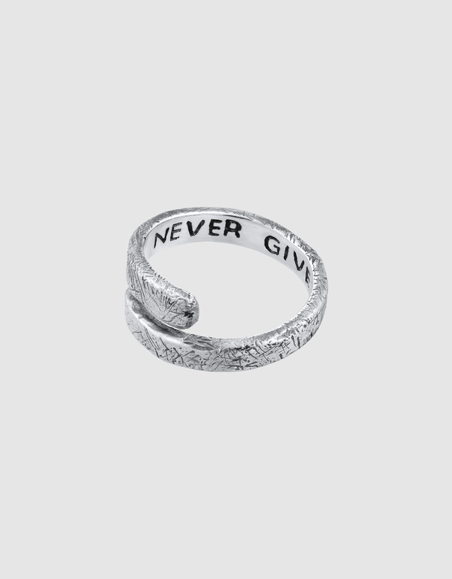 Haze & Glory - ICONIC EXCLUSIVE - Ring Men - Never Give Up - 925 Sterling Silver
