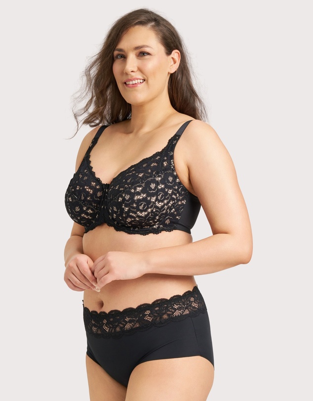 Ava & Audrey  - Ava & Audrey Tilly Microfibre & Lace Full Brief