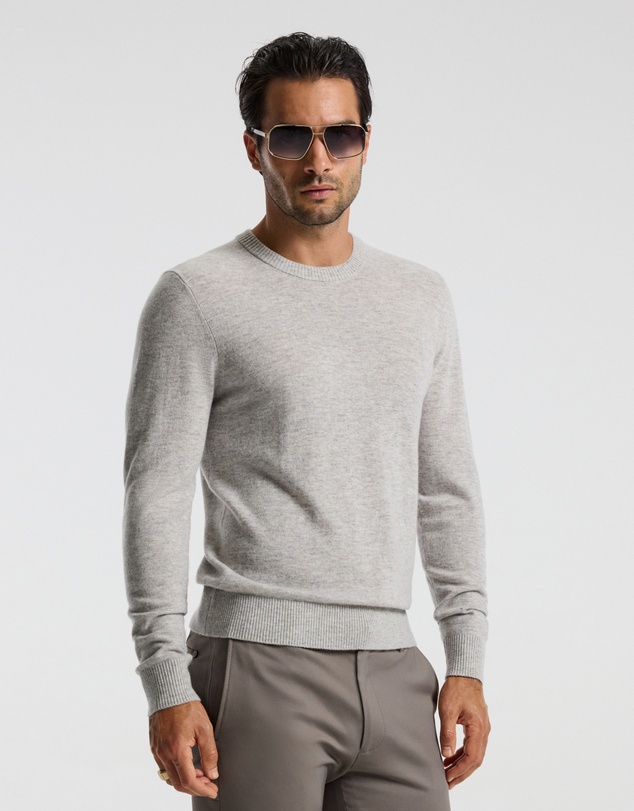 Calibre - Ultra Fine Merino Wool Sweater Silver