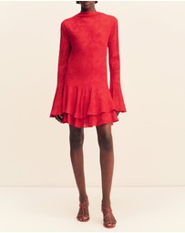 Shona Joy - Bowery Long Sleeve Ruffle Mini Dress