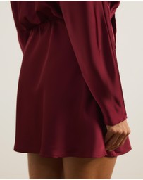 Atmos&Here - Dani Scarf Satin Mini Dress