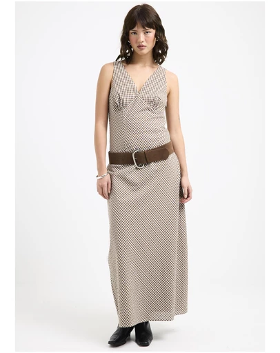 Subtitled - Kaia V Neck Midi Dress