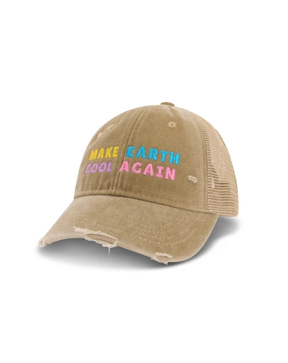 THE TALES - Make Earth Cool Again Destroyed Trucker Cap