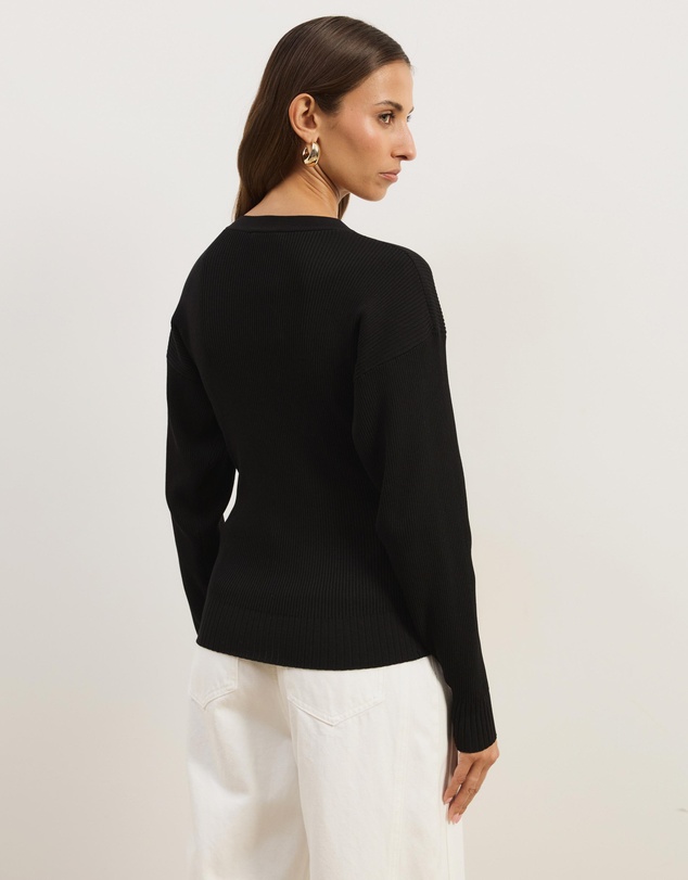 Atmos&Here - Nyla Button Front Knit Cardigan