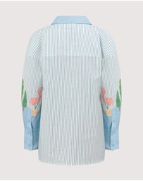 SMWR. by The Somewhere Co - Swan Lake Oversized Long Sleeve Shirt